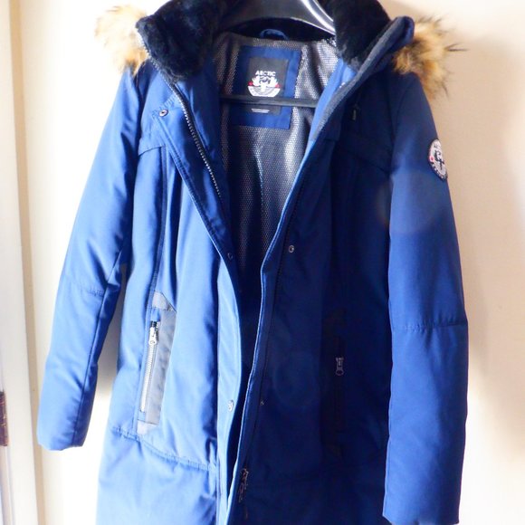 Women's ARTIC EXPEDITION Blue Winter Coat Size Medium - Picture 2 of 16